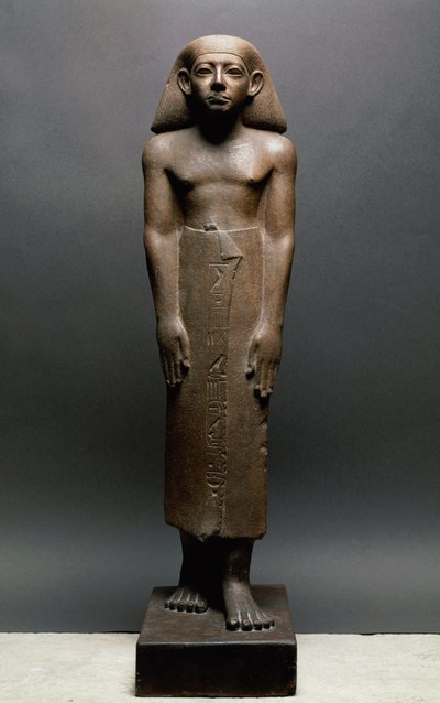 Statuetta di Amenemhatankh, lavoratore a Crocodilopoli (Fayum) dal regno di Amenemhat III, Medio Regno, c.1843-1798 a.C. da Egyptian 12th Dynasty